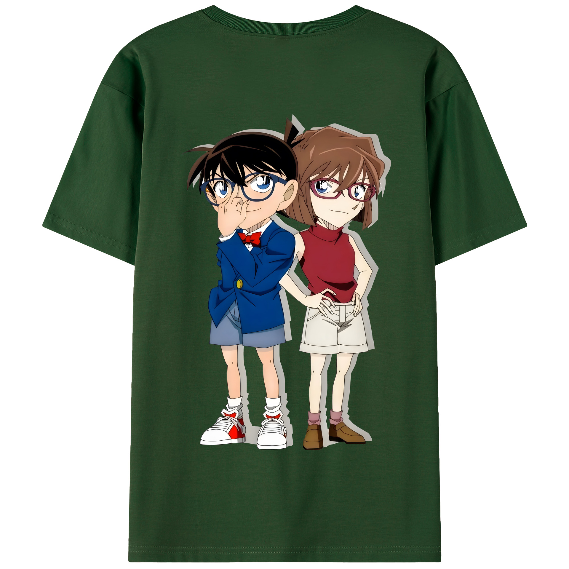 （画像用） 名探偵コナン 灰原 哀 はいばら あい Detective Conan Anita Hailey、Vi Graythorn Haibara Ai 綿100％半袖Tシャツ（背面プリント）